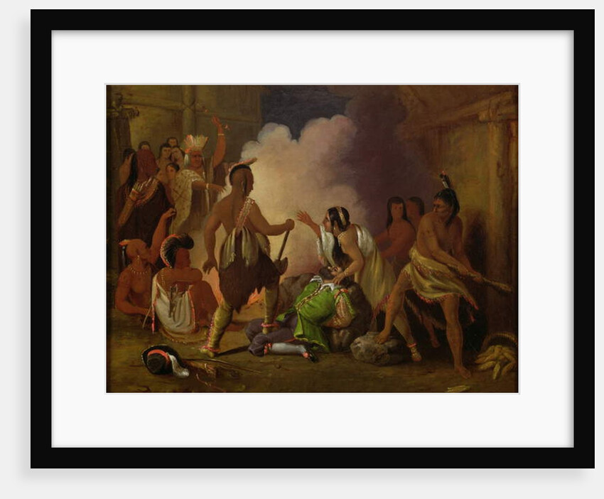 Pocahontas saving the life of Captain John Smith, c.1836-40 by John Gadsby Chapman