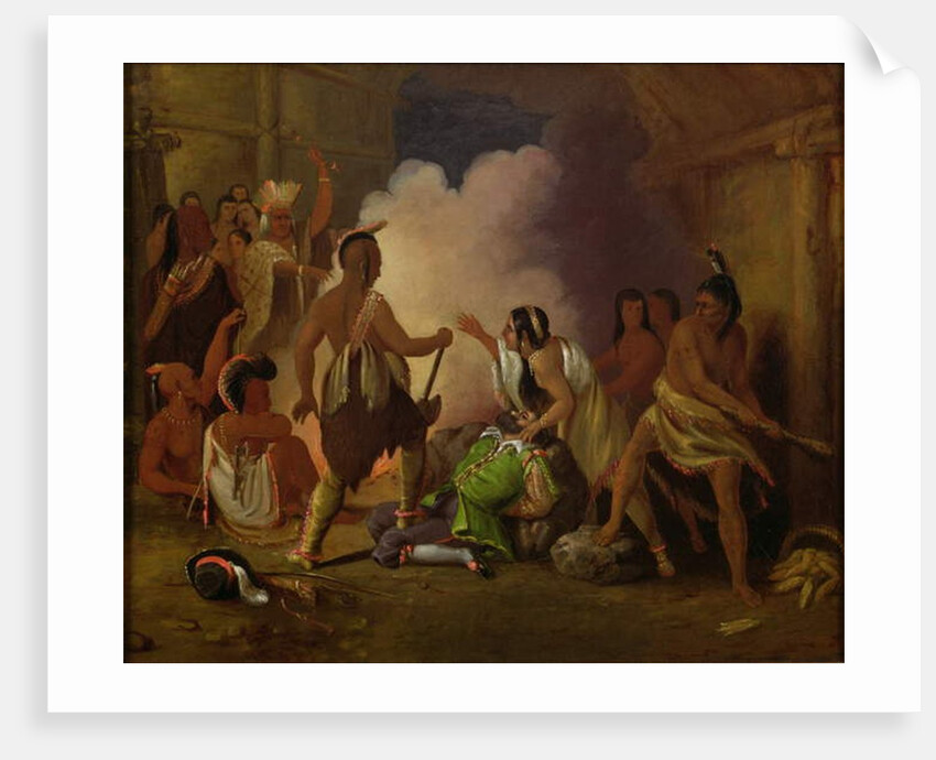 Pocahontas saving the life of Captain John Smith, c.1836-40 by John Gadsby Chapman