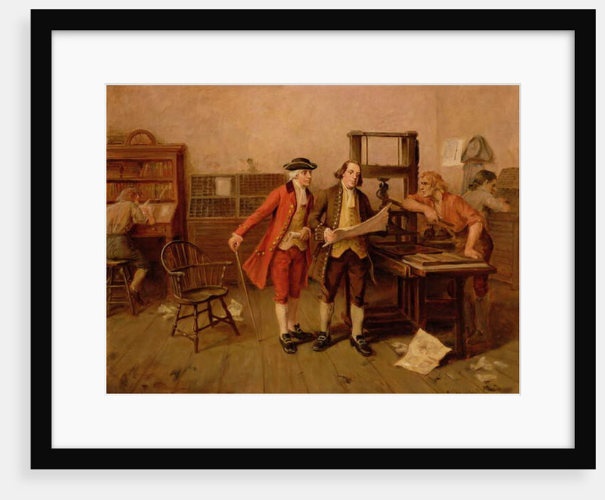 Benjamin Franklin, Printer, c.1928 by John Ward Dunsmore