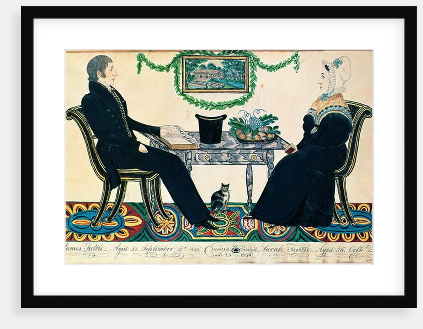 James and Sarah Tuttle, 1836 by Joseph Hilliard Davis