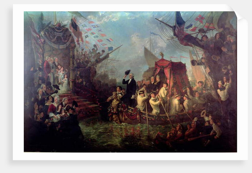 George Washington arriving in New York City, April 30, 1789 by Arsene Hippolyte Rivey