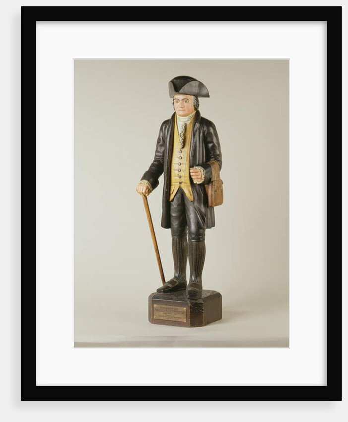 Sculpture of Diedrich Knickerbocker which stood in Knickerbocker Hall in New York City, c.1850-67 by American School
