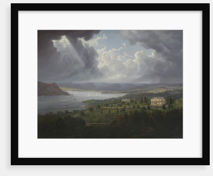 View of the Hudson River from Tarrytown Heights by Robert the Younger Havell