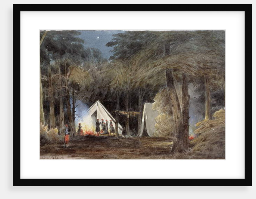 Encampment of Duryea's Zouaves, Virginia, 1862 by William the Younger MacIlvaine