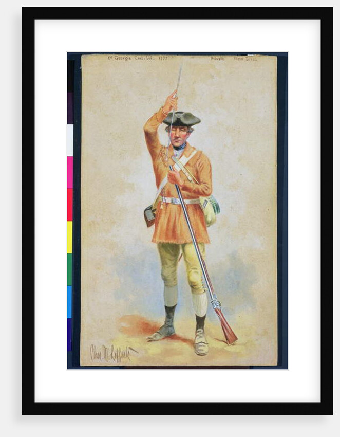 Uniforms of the American Revolution: 1777 Private Field Dress from the 1st Georgia Continental Infantry by Charles MacKubin Lefferts