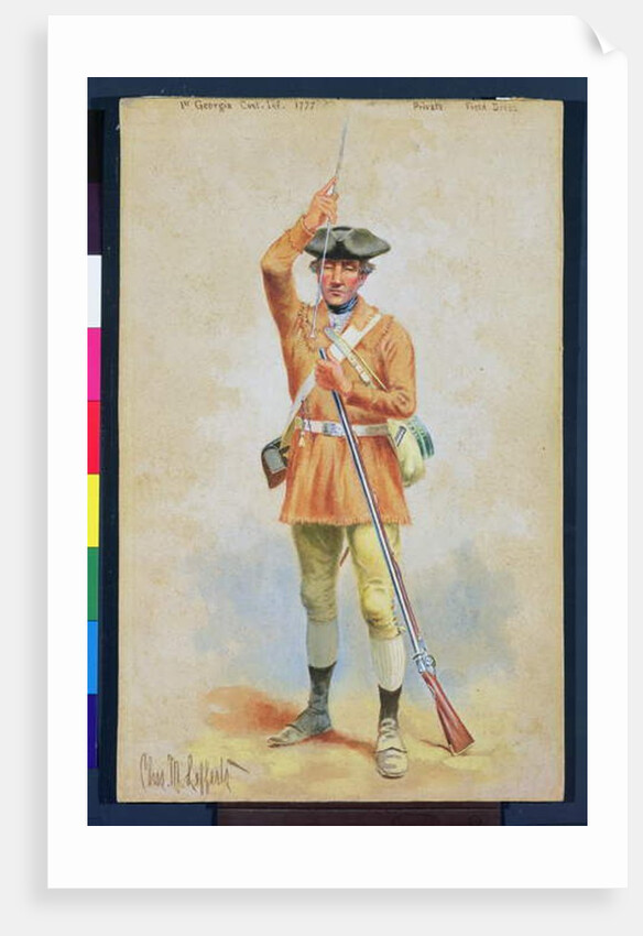 Uniforms of the American Revolution: 1777 Private Field Dress from the 1st Georgia Continental Infantry by Charles MacKubin Lefferts