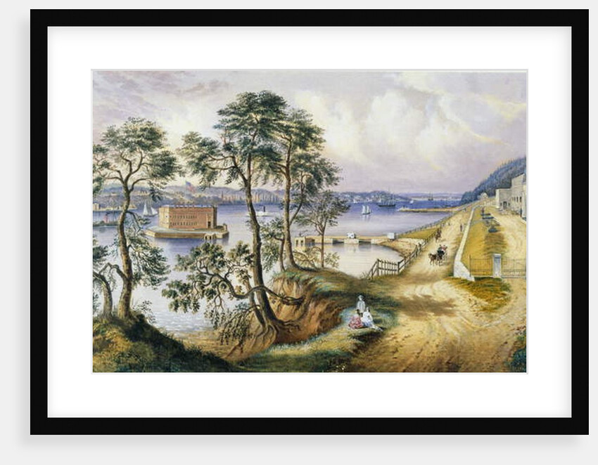 Staten Island and the Narrows from Fort Hamilton, N.Y., c.1861 by Frances Flora Bond Palmer
