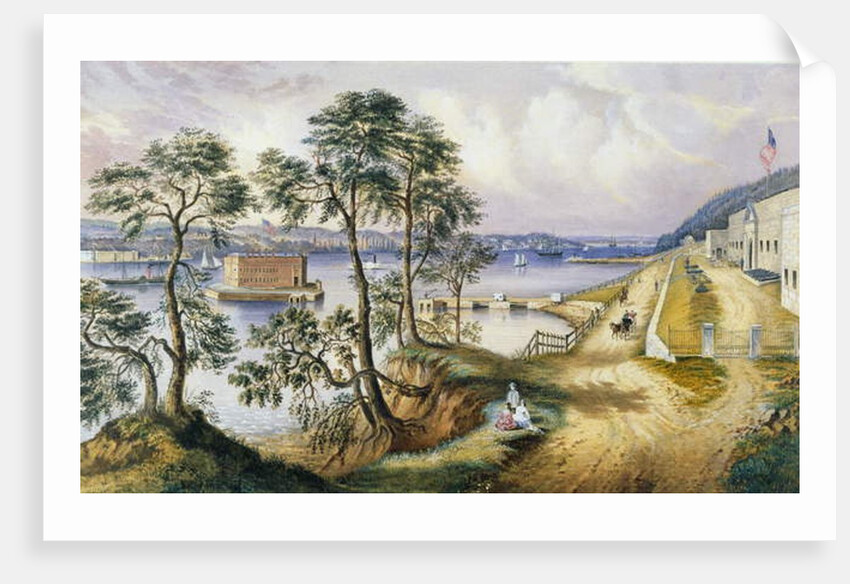 Staten Island and the Narrows from Fort Hamilton, N.Y., c.1861 by Frances Flora Bond Palmer