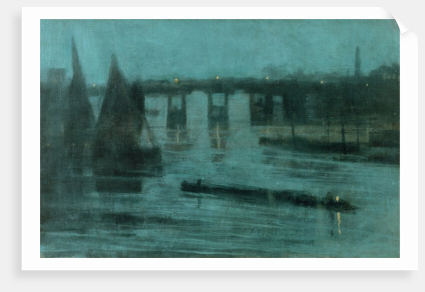 Nocturne, Old Battersea Bridge, 1885 by Walter Greaves