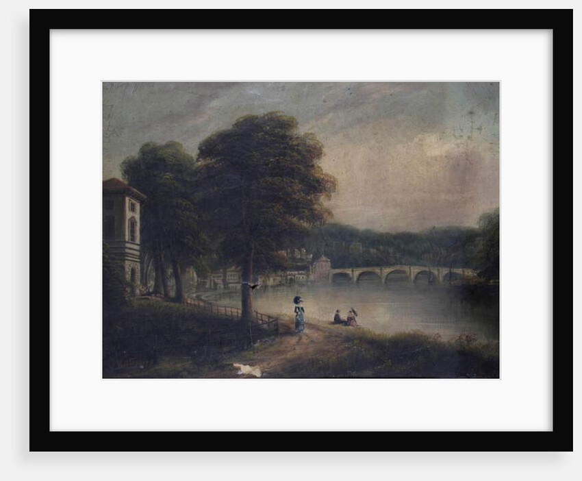 Asgill House by Cholmondeley Walk, Richmond, Surrey, looking towards Richmond Bridge by G. Suter