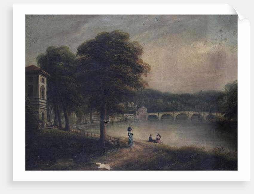Asgill House by Cholmondeley Walk, Richmond, Surrey, looking towards Richmond Bridge by G. Suter