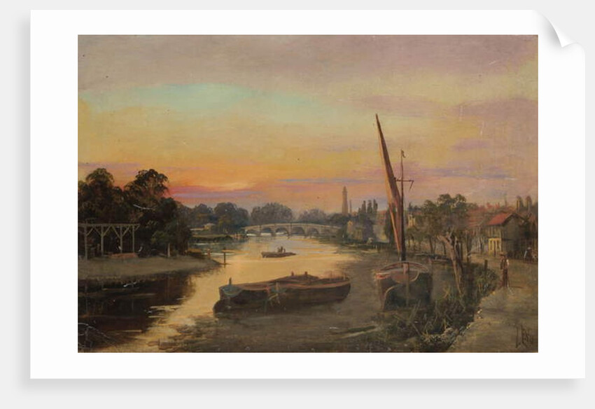 Kew at Sunset - Kew Bridge by James Lewis