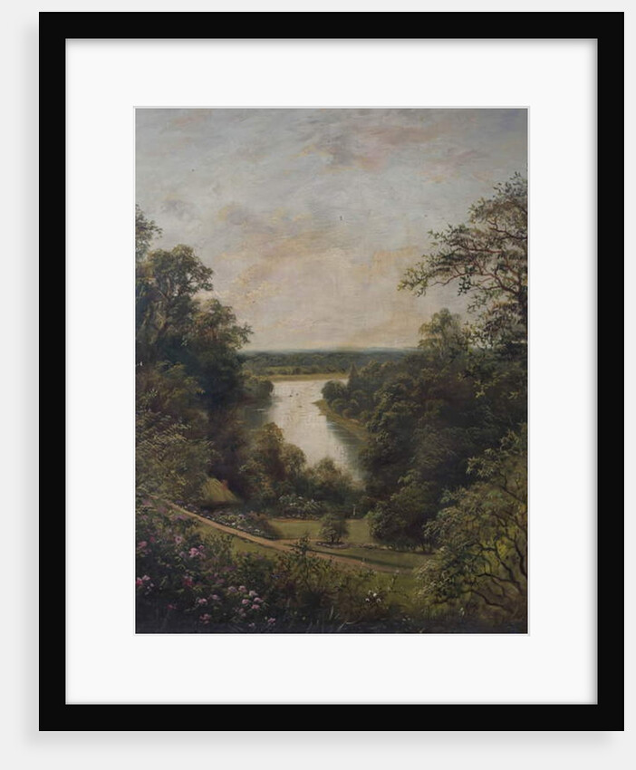 The Thames from the Terrace Gardens, Richmond, Surrey by English School