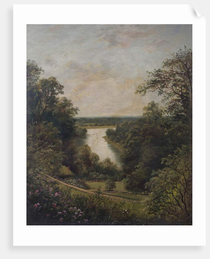 The Thames from the Terrace Gardens, Richmond, Surrey by English School