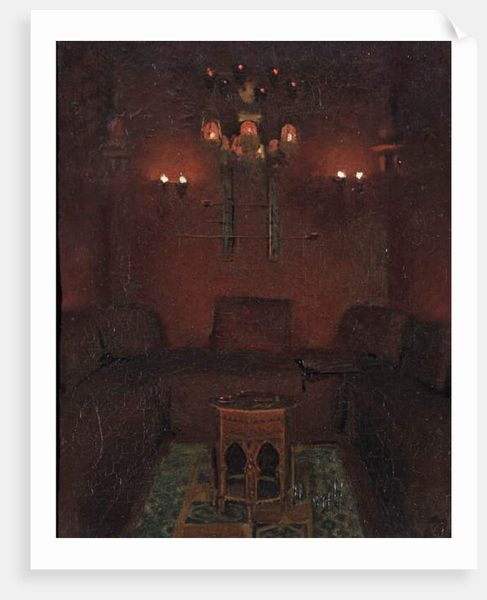 Interior of Sir Richard Burton's chapel, 1889 by Albert Letchford