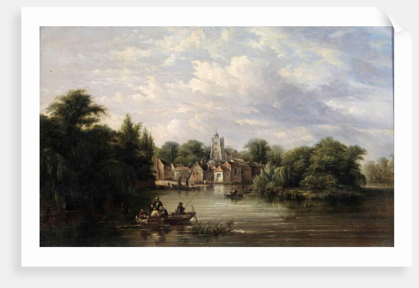 Twickenham Church, the Embankment and Eel Pie Island, Middlesex, after 1713 by English School