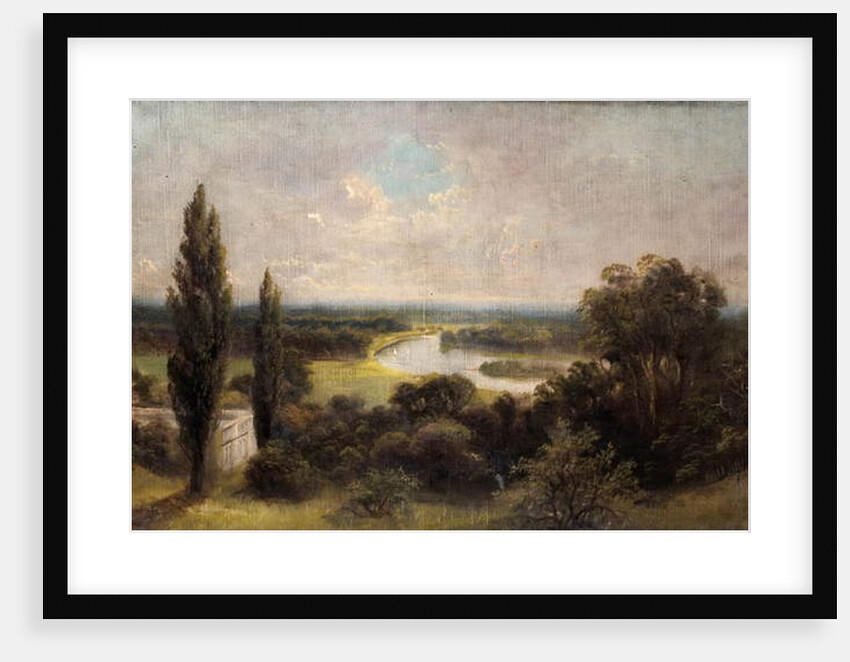View down over Ham fields from top of Richmond Hill by James Lewis