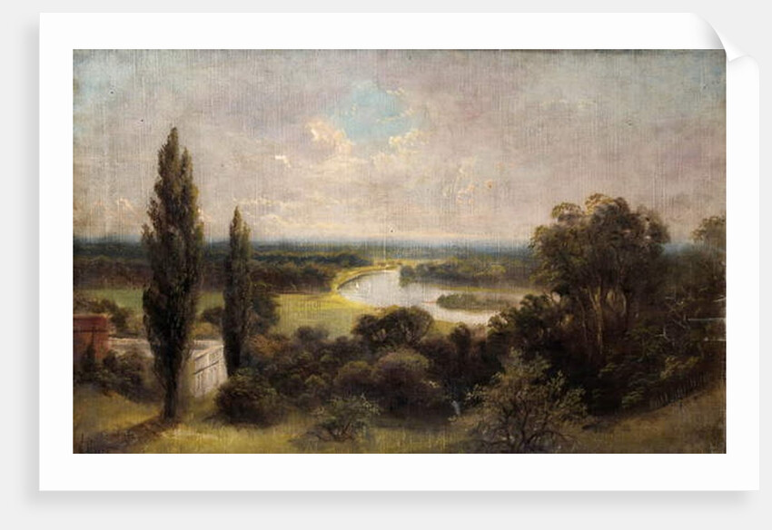 View down over Ham fields from top of Richmond Hill by James Lewis