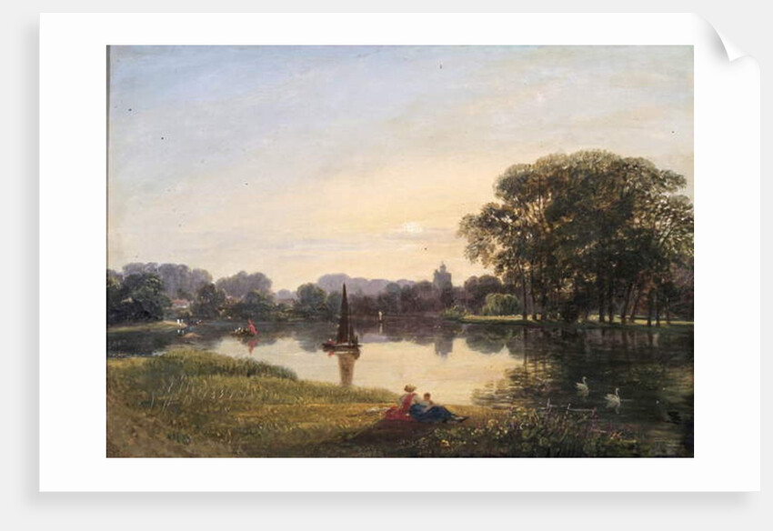 The River at Chiswick, c.1800 by Augustus Wall Callcott