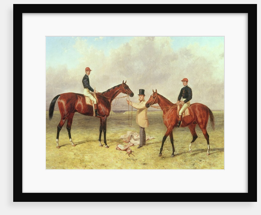 L to R: 'Lord Lyon', Winner of the Derby, St. Leger and 2,000 guineas; 'Elland', Winner of Ascot Gold Vase, owned by Sir R. Sutton, trained by James Dover by Harry Hall