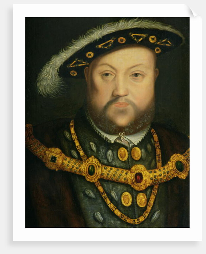 Portrait of Henry VIII in a Jewelled Chain and Fur Robes by The Younger Hans Holbein