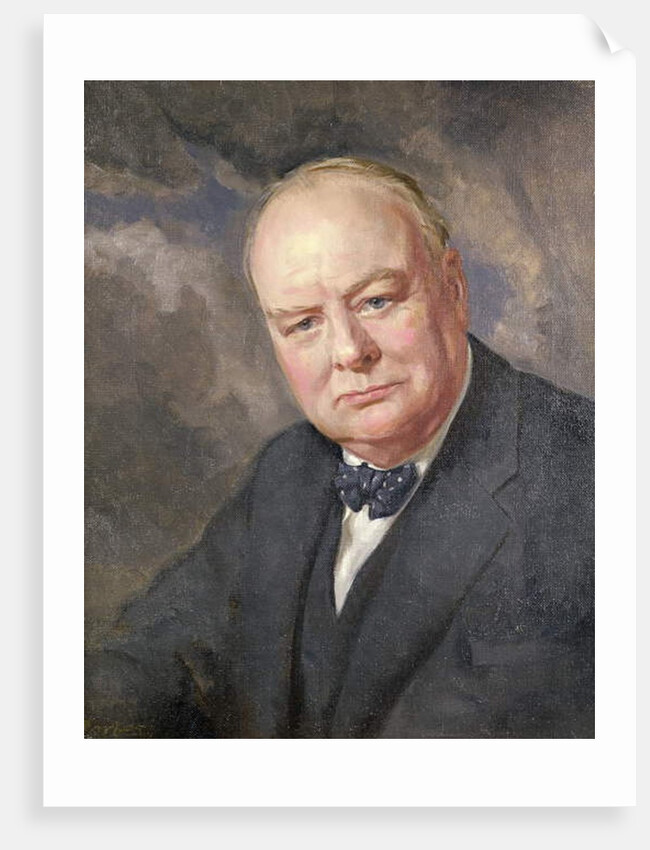 Portrait of Winston Churchill by Margery Forbes