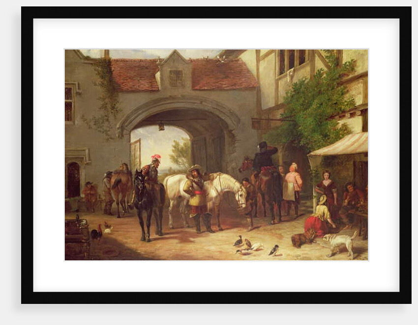 Scene outside an inn in Holland by Henry Richard Graves