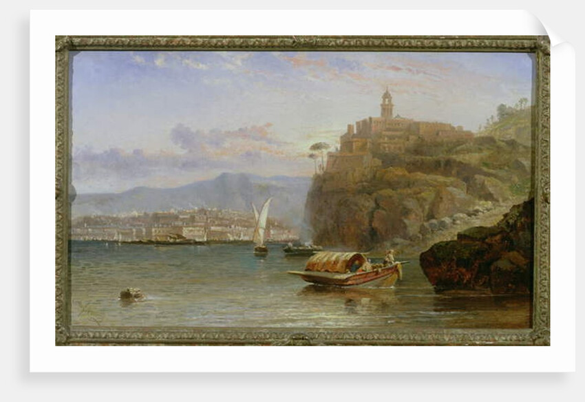 On the Amalfi Coast at Dusk by Arthur Joseph Meadows