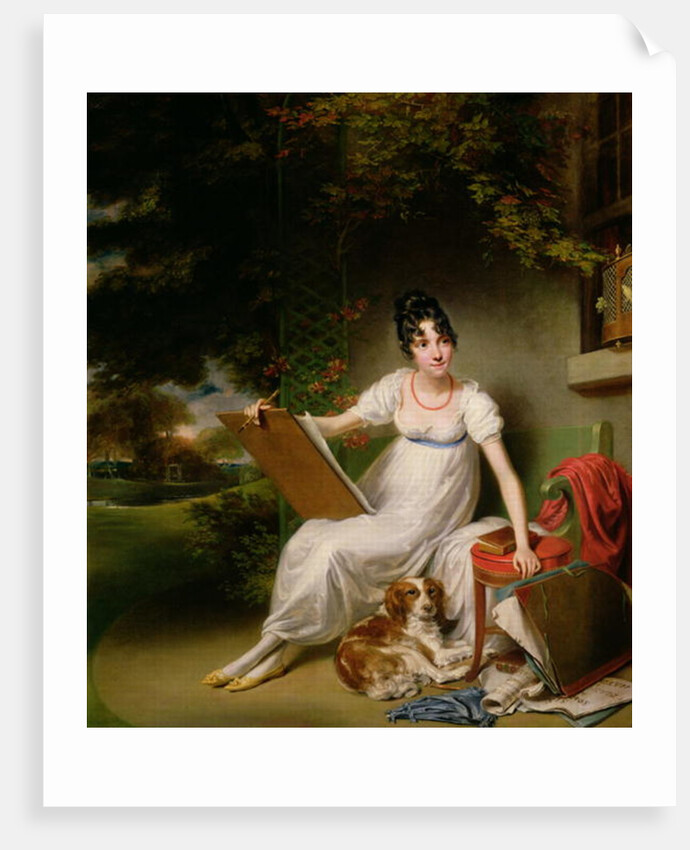 Portrait of a Seated Lady by George Francis Joseph