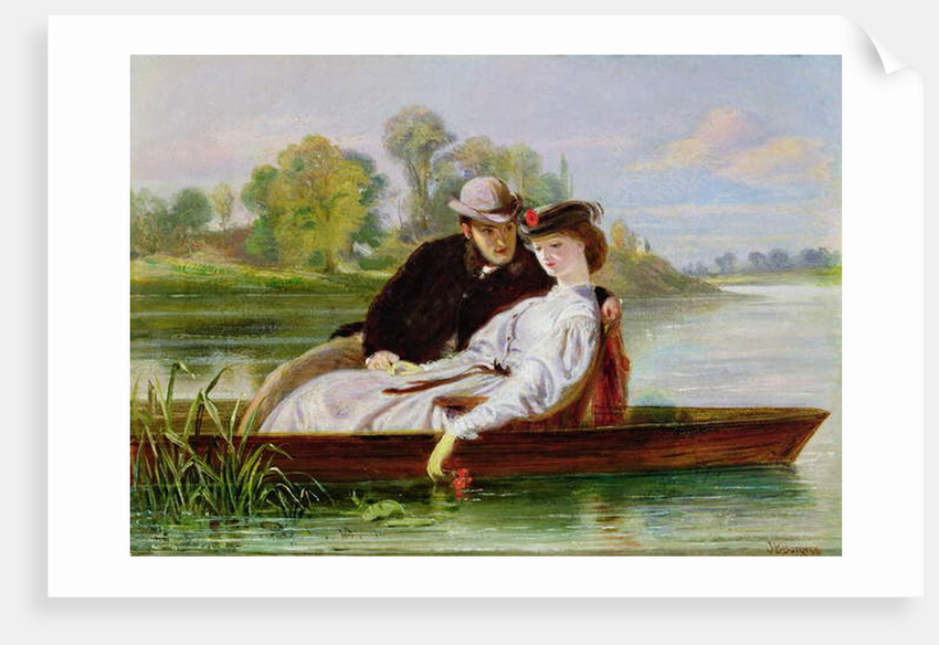 Lovers in a Punt by John-Bagnold Burgess