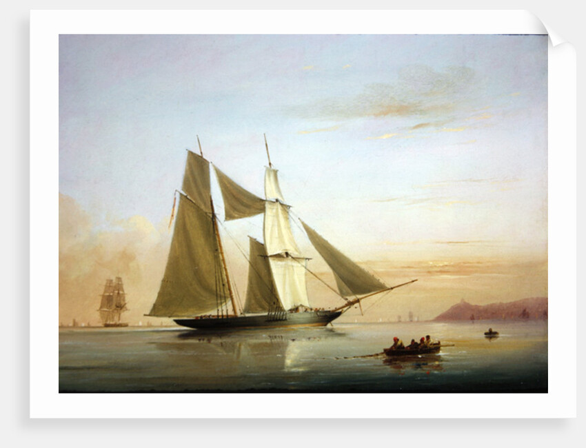The 'Kestral', R.Y.S., Becalmed Offshore by Nicholas Matthews Condy