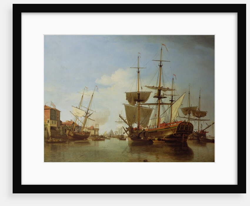 Shipping on the Thames at Rotherhithe, c.1753 by Samuel Scott