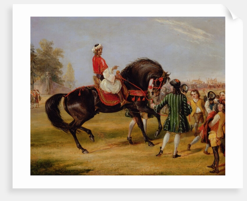 The Earl of Godolphin's 'Scham' with an Arab up, 1845 by Francis Calcraft Turner