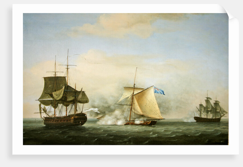 A French Man of War Surrendering by Dominic Serres