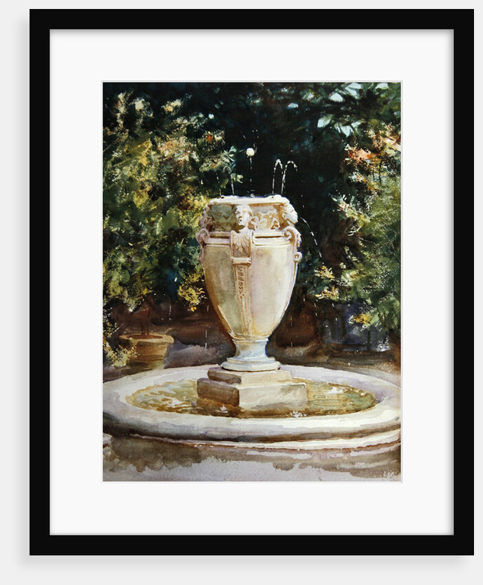 Vase Fountain, Pocantico by John Singer Sargent