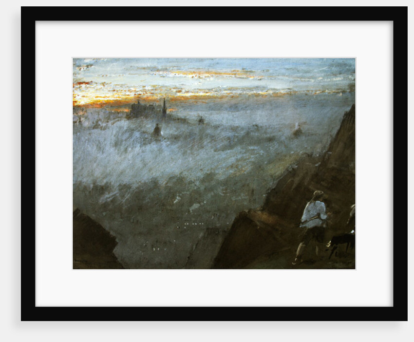 Edinburgh from Salisbury Crags, 1917 by Albert Goodwin