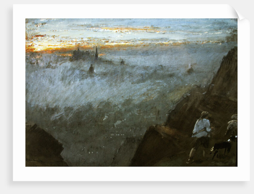 Edinburgh from Salisbury Crags, 1917 by Albert Goodwin