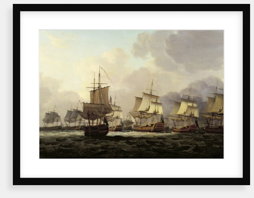 Vice-Admiral Parker's Action with the Dutch Fleet on the Doggerbank, 1781 by Dominic Serres