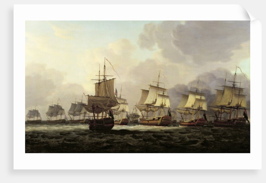 Vice-Admiral Parker's Action with the Dutch Fleet on the Doggerbank, 1781 by Dominic Serres