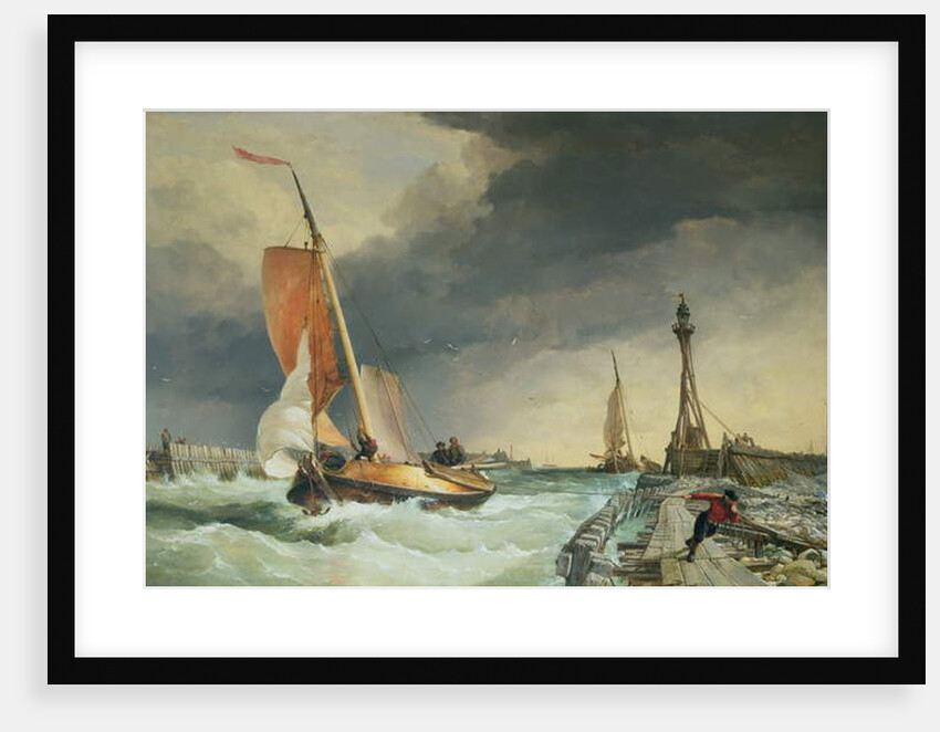 Zuider Zee - boat returning to port by Edward William Cooke