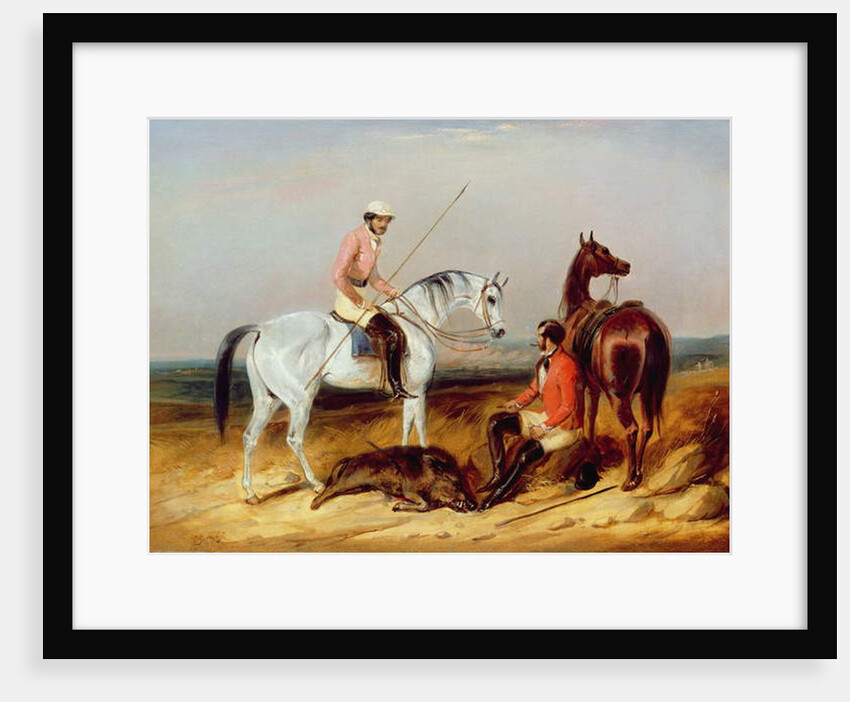 Pig Sticking, 1847 by C.B. Spalding