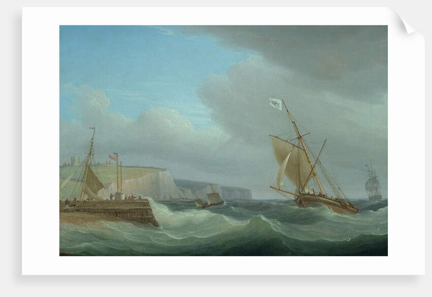 Shipping off Dover, c.1760 by Thomas Whitcombe