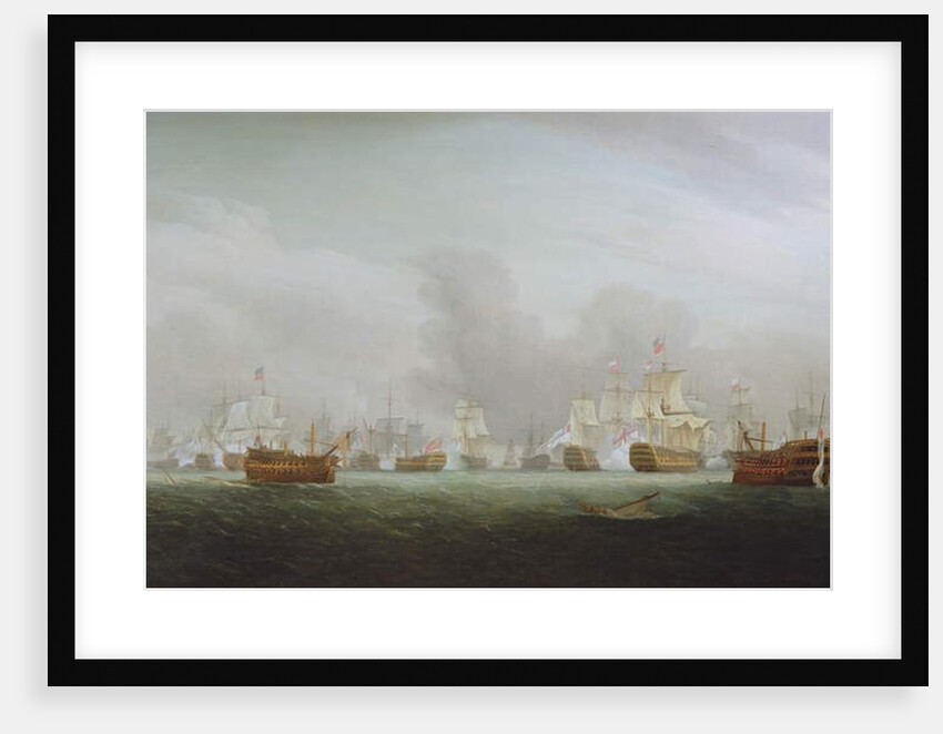 The Battle of the Glorious First of June, 1794 by Thomas Whitcombe