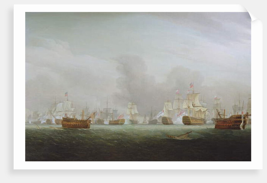 The Battle of the Glorious First of June, 1794 by Thomas Whitcombe