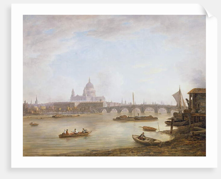 St Paul's and Blackfriars Bridge by William Marlow