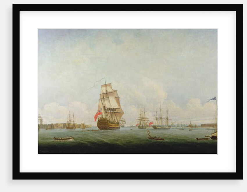 Victory leaving Portsmouth by Captain William Elliott