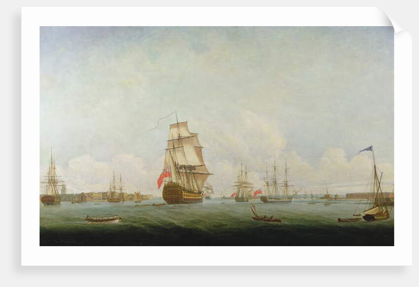 Victory leaving Portsmouth by Captain William Elliott