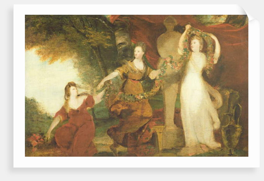 Study for the three daughters of Sir William Montgomery, c.1773 by Joshua Reynolds