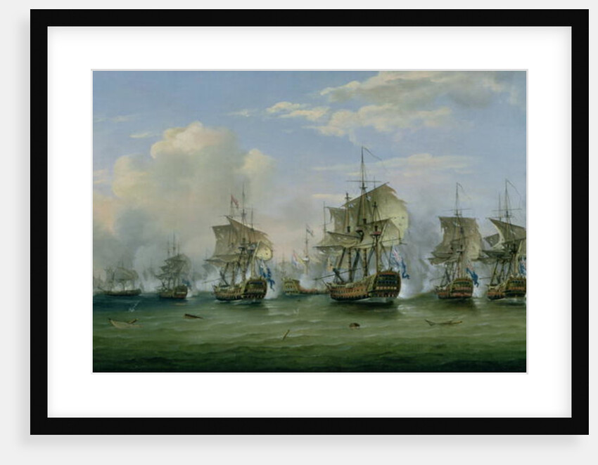 The Battle of Dogger Bank, 1781 by Thomas Luny