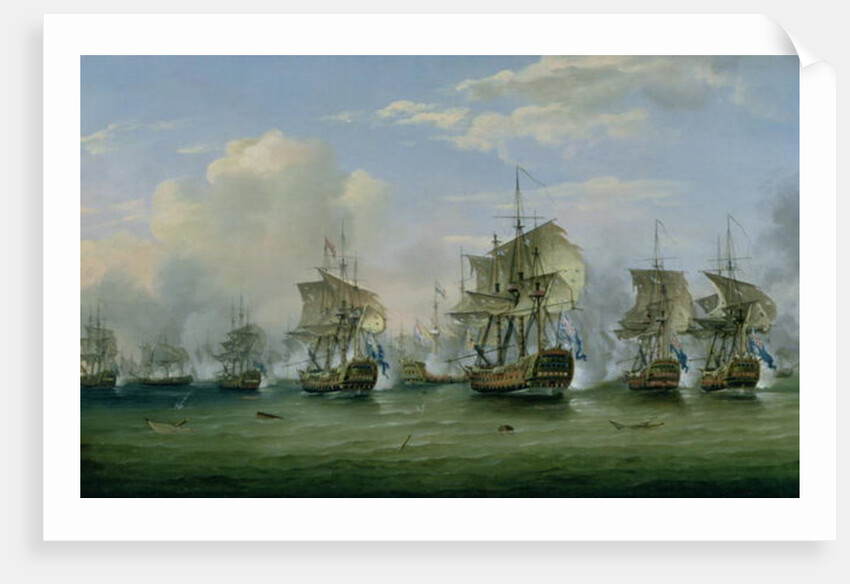The Battle of Dogger Bank, 1781 by Thomas Luny